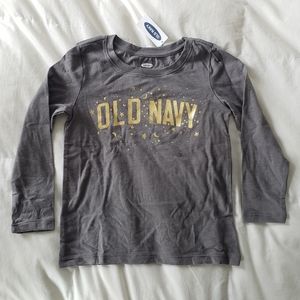 NWT Old Navy Logo-Graphic Long-Sleeve Tee for Girl